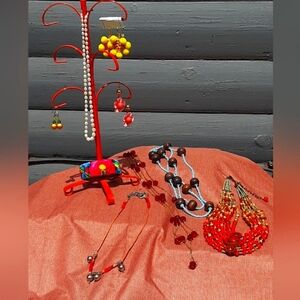 Lot of bright jewelry